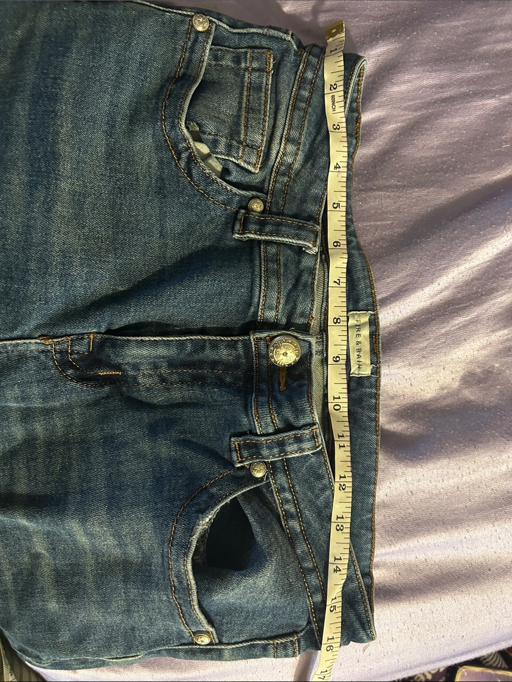 Mid-Rise Women's Blue Flare Jeans